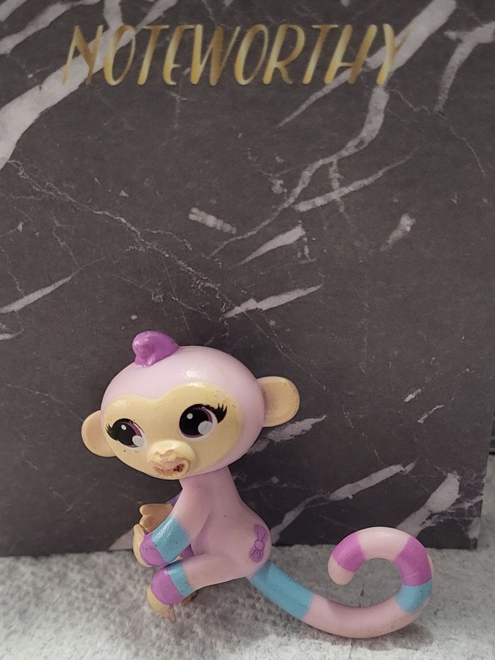 Fingerling Cute Purple & Pink Monkey Figurine Toy for Kids